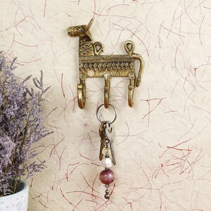 Nandi Design Keys Small Wall Hook With 3 Hooks