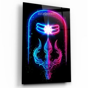 Shiva Shakti | Glass Wall Art