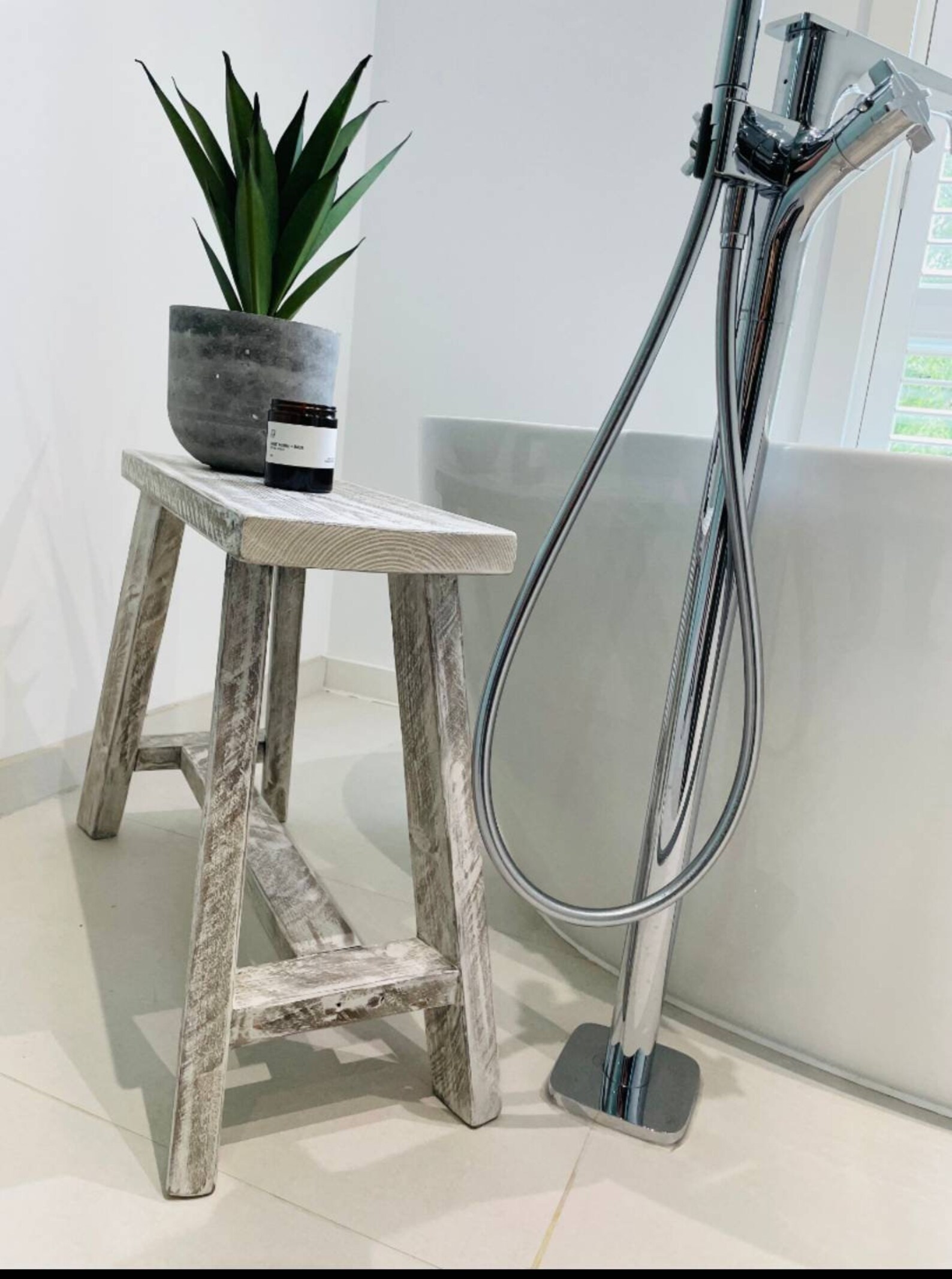 Handmade Rustic Wooden Bathroom Bench Towel Storage Stool Etsy UK