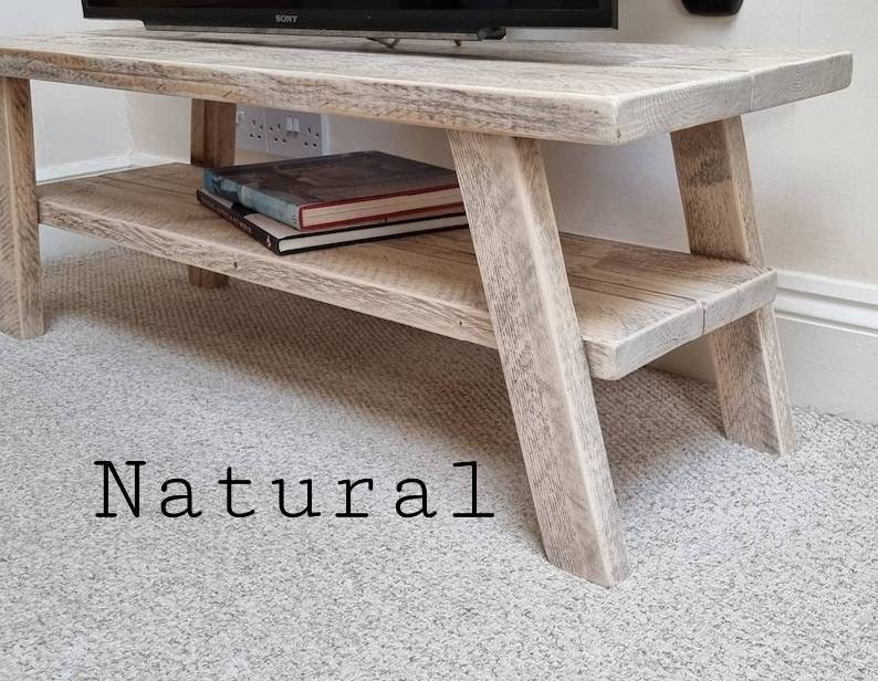 Handmade Rustic TV Unit, Reclaimed Wood TV Unit, Media Console, Solid ...