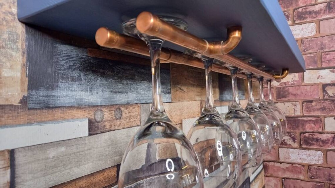 Handmade Floating Gin Shelf Wine Shelf Wine Rack Gin Rack Etsy