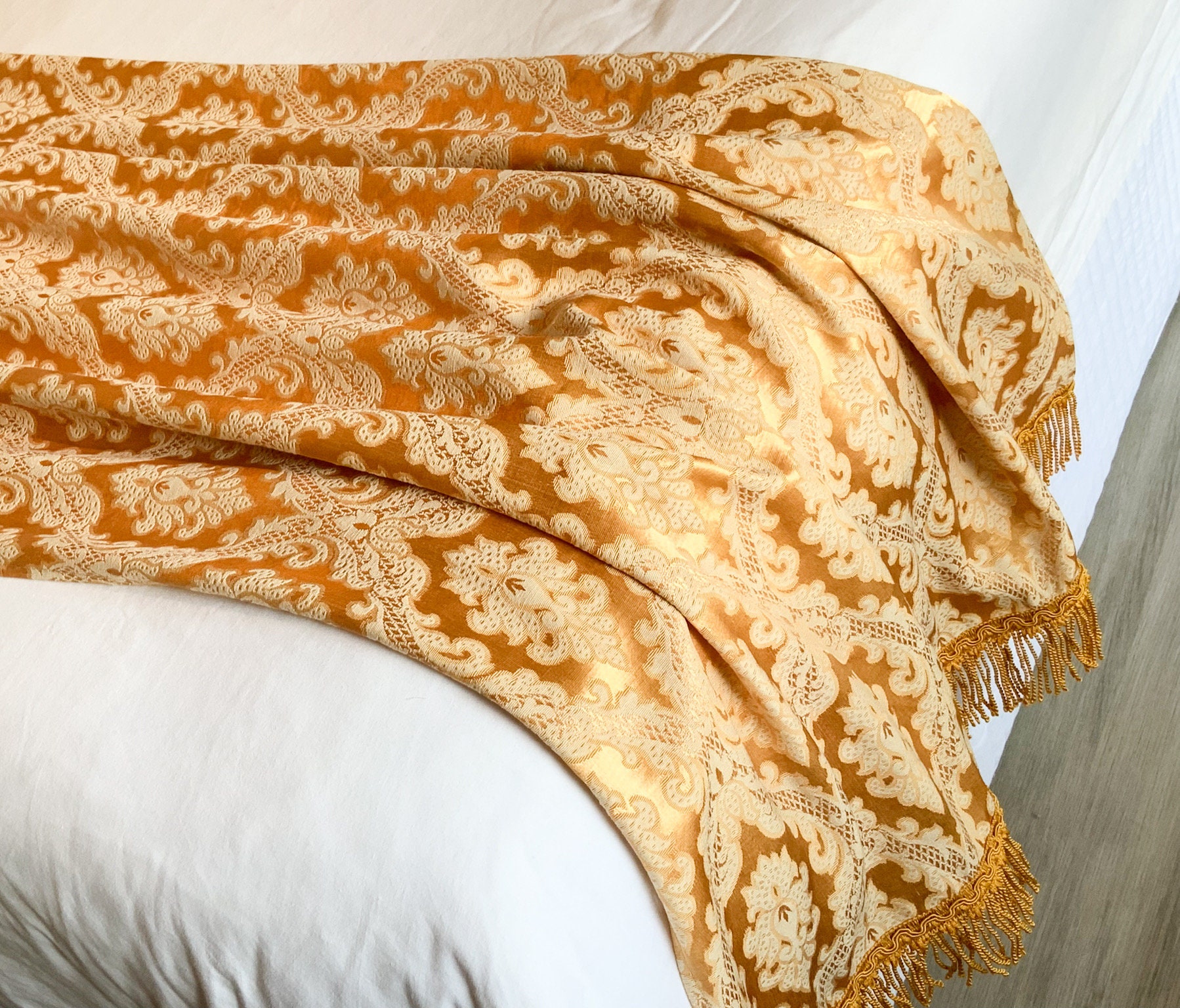 vintage brocade bedspread