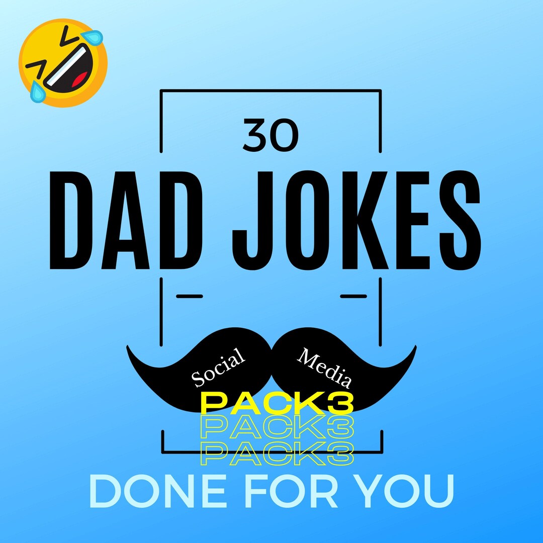 30 Dad Jokes Instagram/facebook Posts Digital Download Pack 3 Etsy