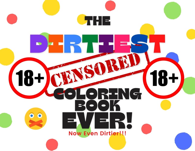 SALE 18+ ONLY the Dirtiest Adult Coloring Book Ever Cuss