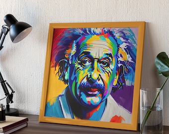 Einstein Ölgemälde - Digital Art Print für den Ehrfürchtigen Sammler. Nur hier erhältlich! Diese Albert Einstein Kunst ist fantastisch!