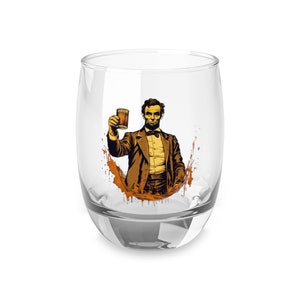 Copo de uísque Abraham Lincoln | Lincoln brinda ao futuro Barware