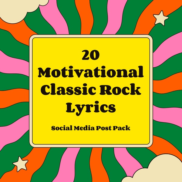Classic Rock Lyrics Etsy