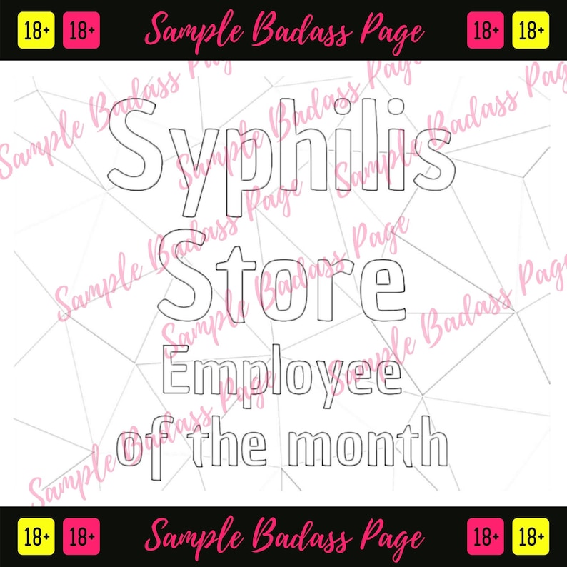 18 ONLY the Dirtiest Adult Coloring Book Ever Cuss Word - Etsy