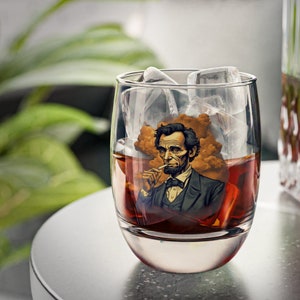 Lincoln desperdiça copo de uísque | Barware Bourbon Abraham Lincoln