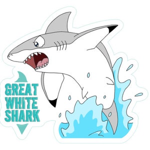 Great White Shark Sticker