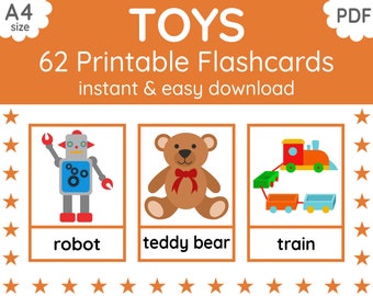 Flashcards voor kinderen | Engels leren (digitale pdf-download)
