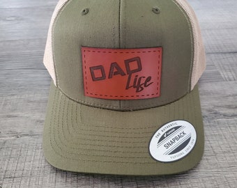 Leather Patch Hat- Dad Life