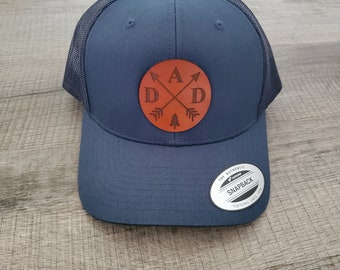 Leather Patch Hat- Dad Arrow