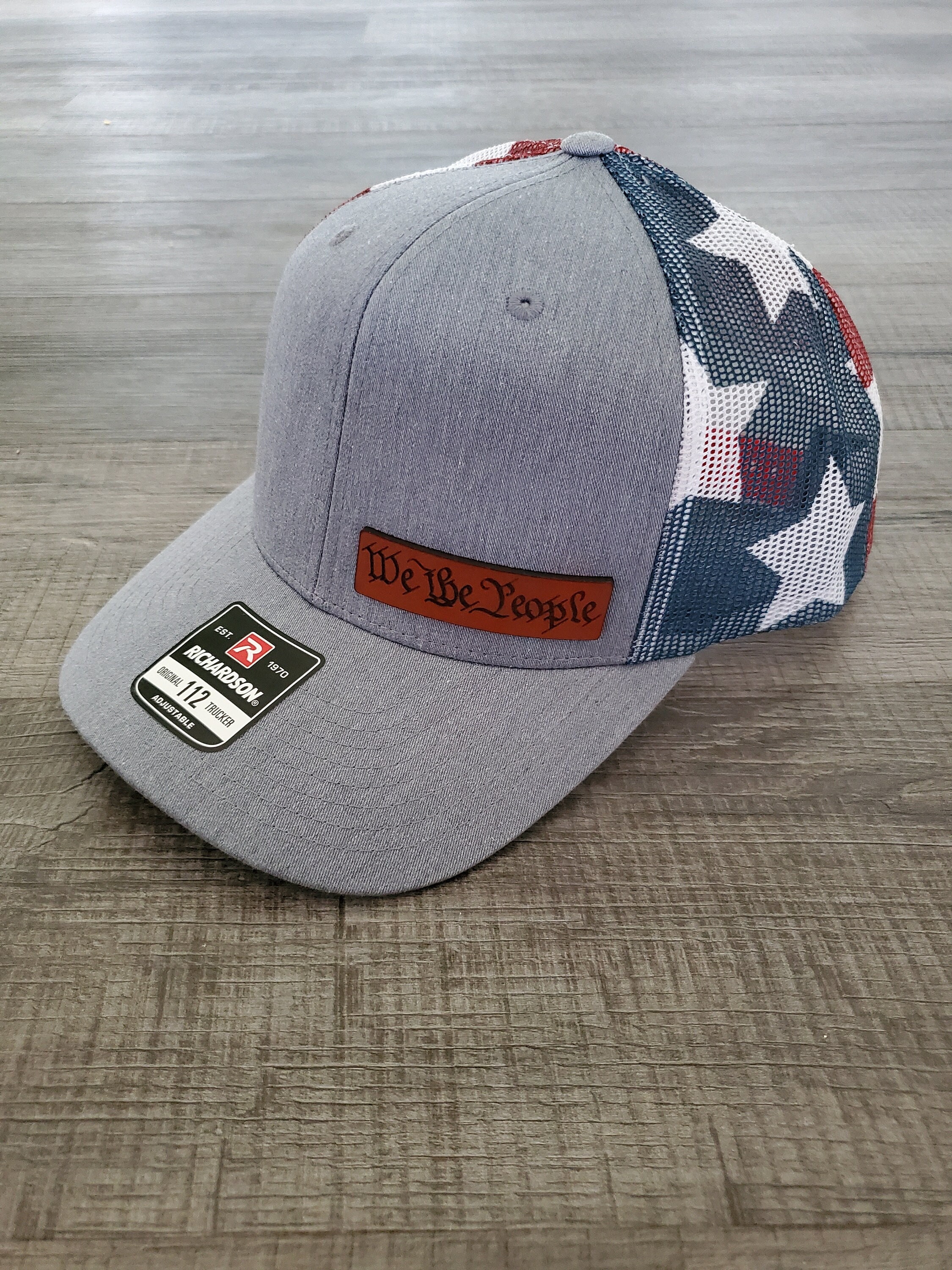 Leather Patch Hat We the People - Etsy
