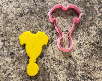 Baby Knotted Gown Cookie Cutter / Polymer Clay / Fondant / Playdoh