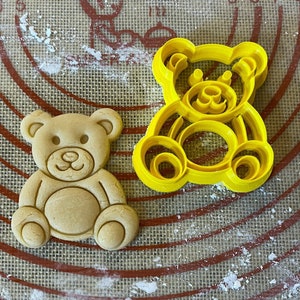 Teddy Bear Cookie Cutter / Polymer Clay / Fondant / Playdoh
