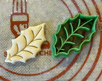 Holly Leaf Cookie Cutter / Polymer Clay / Fondant / Playdoh