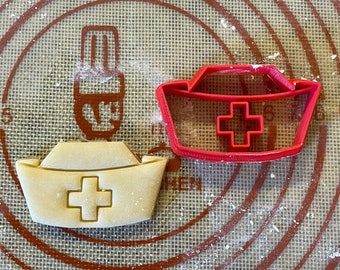 Nurse Cap Cookie Cutter / Polymer Clay / Fondant / Playdoh
