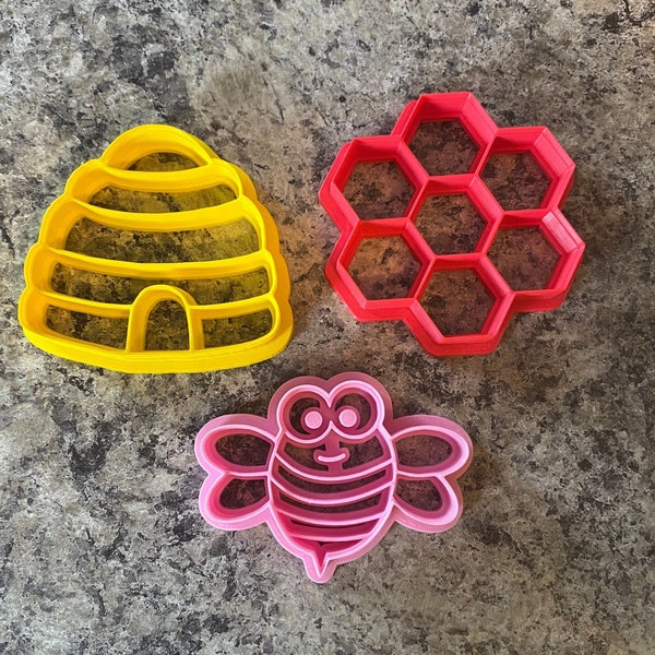 Honey Bee Cookie Cutter Set - 3 pcs