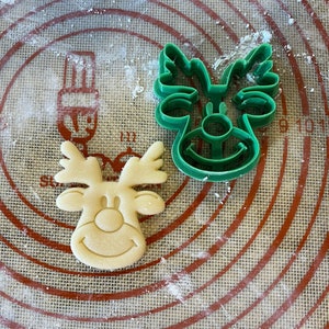 Reindeer Cookie Cutter / Polymer Clay / Fondant / Playdoh