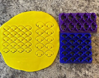 Wielofunkcyjna foremka do ciastek w kształcie głowy psa (10, 20, 40 lub 60) / glina polimerowa / fondant / ciastolina