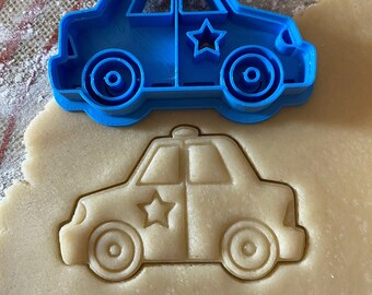 Tagliabiscotti a forma di auto della polizia