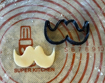Moustache Cookie Cutter / Polymer Clay / Fondant