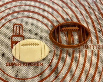 Football Cookie Cutter / Polymer Clay / Fondant