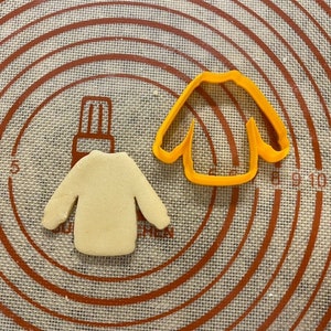 Sweater Cookie Cutter / Polymer Clay / Fondant / Playdoh