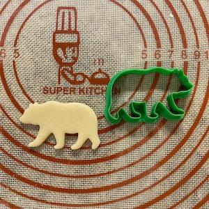 Bear Cookie Cutter / Polymer Clay / Fondant