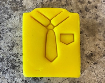 Folded Shirt and Tie Stamp and Outline Cutter