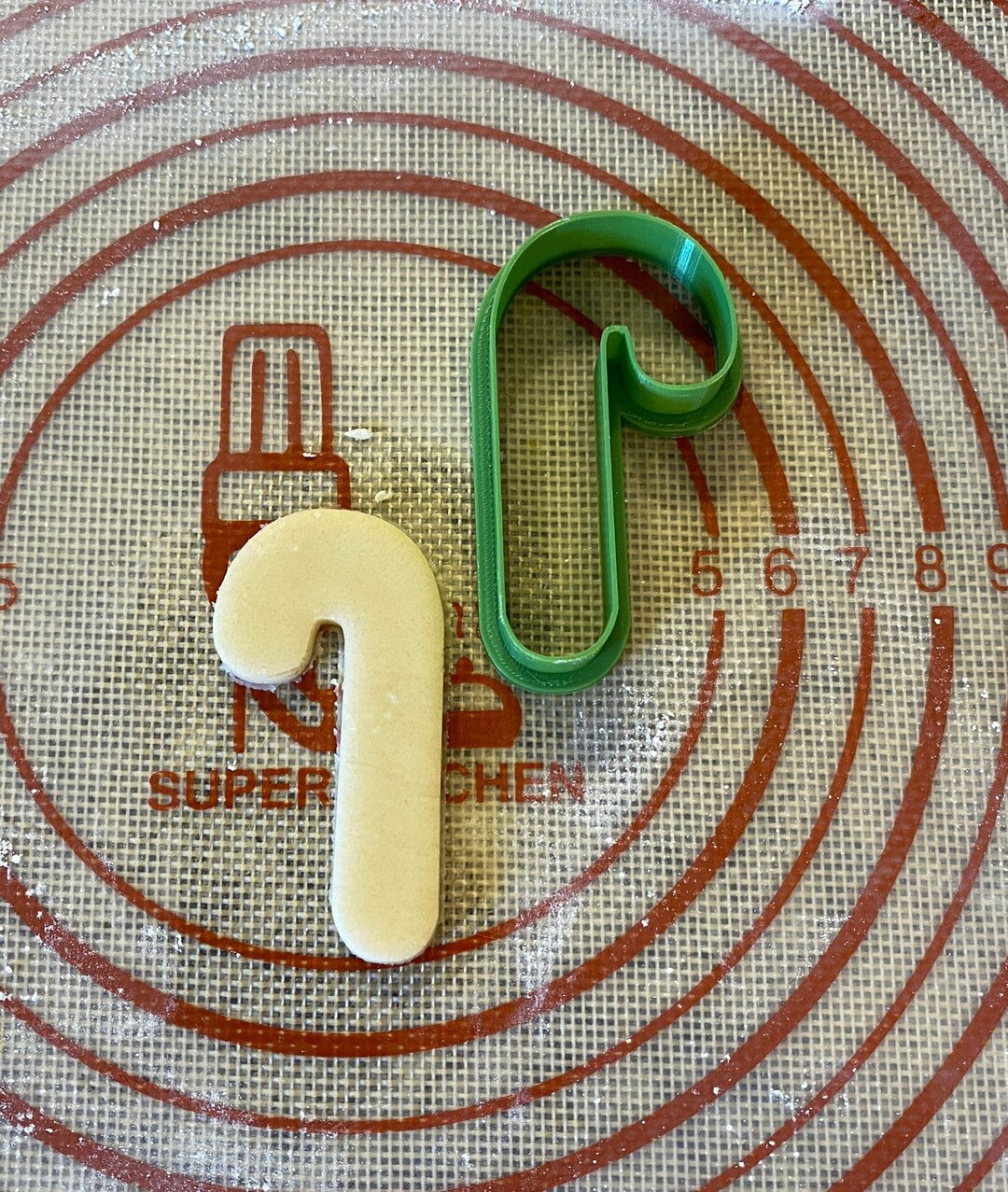 Candy Cane Cookie Cutter / Polymer Clay / Fondant / Playdoh - Etsy