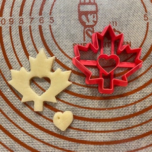 Ahornblatt mit Herz Cookie Cutter