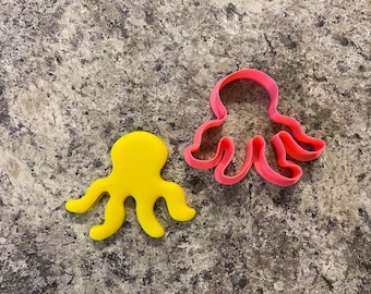 Octopus Cookie Cutter / Polymer Clay / Fondant / Playdoh