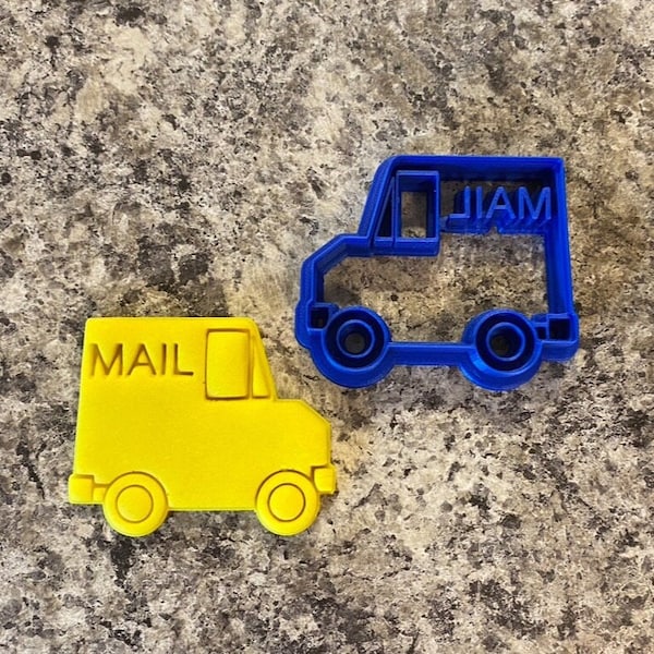 Mail Truck Cookie Cutter
