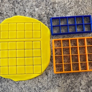 Multi-Cutter  Squares (10, 20, 40 or 60) Cookie Cutter / Polymer Clay / Fondant / Playdoh