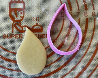 Teardrop Cookie Cutter/ Polymer Clay/ Fondant