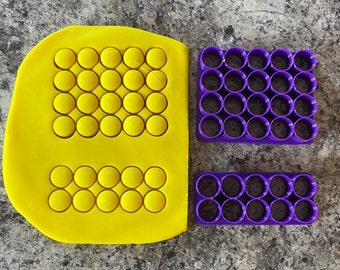 Multi-Cutter Circles (10, 20, 40 or 60) Cookie Cutter / Polymer Clay / Fondant / Playdoh