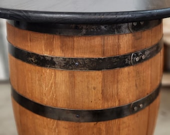 Bourbon, Whiskey, Wine Barrel / Pub Table