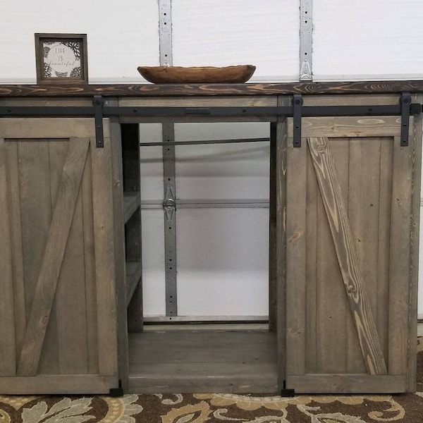 Coffee Bar With Mini Fridge Etsy