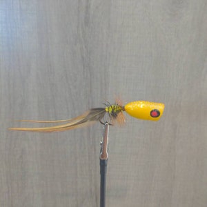 Bass Popper, Yellow scale pattern.