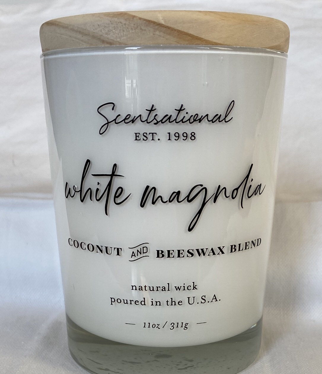 scentsational white magnolia candle