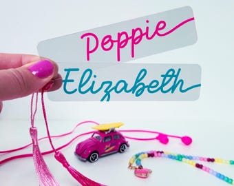 Stocking Filler Girls Name Bookmark . Custom Name . Best Friend Present . Book Lover . Party Bag Gift . Reading Corner . Back to school