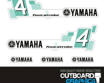 Yamaha 4hp 4 stroke (2011) outboard decals/sticker kit