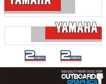 Yamaha 2hp Outboard Engine Decal Kit