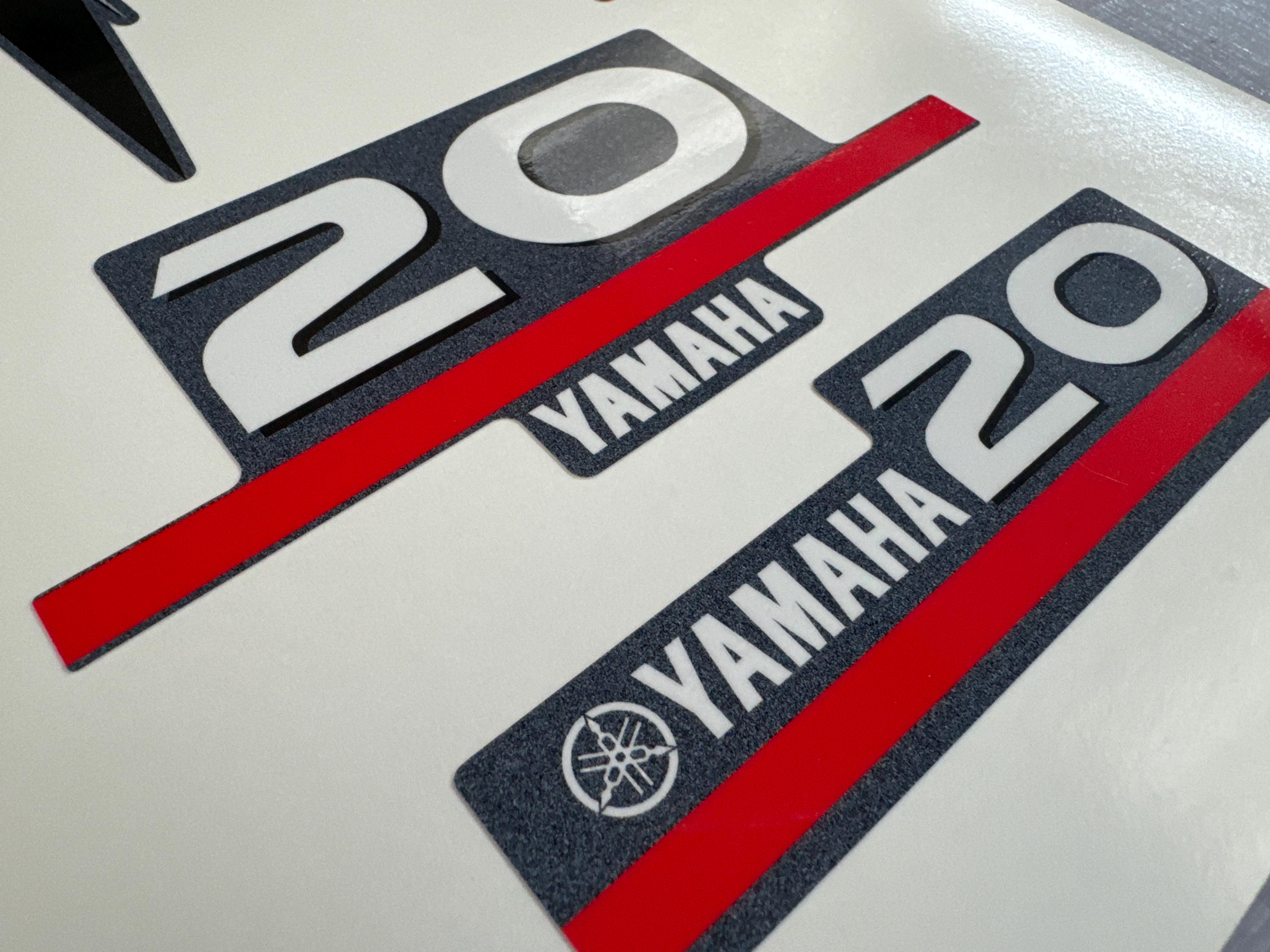 Yamaha 20hp Two Stroke Outboard Engine Decals/sticker Kit - All US ...