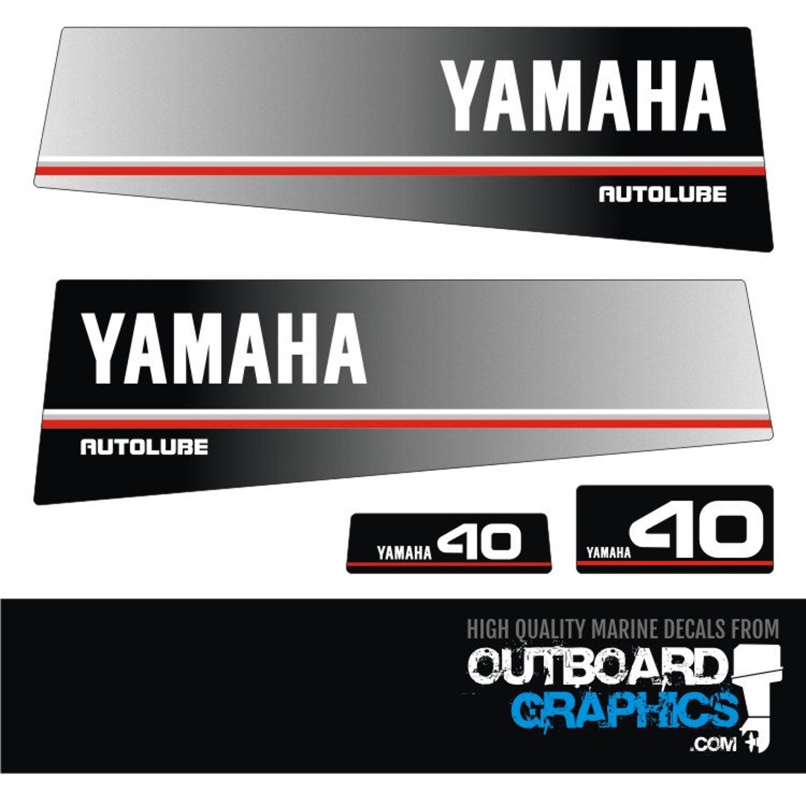 Yamaha Outboard Engine Stickers