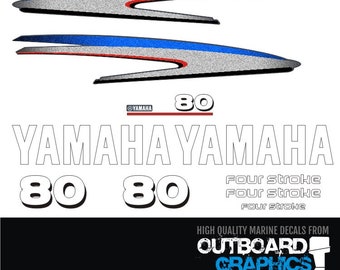 Yamaha 80hp four stroke outboard engine decals/sticker kit