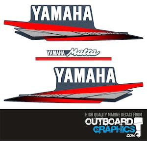Yamaha 3hp Malta outboard engine decals/sticker kit + FREE SQUEEGEE