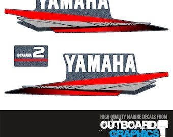 Sticker YAMAHA réf. 5 autocollant capot moteur hord bord